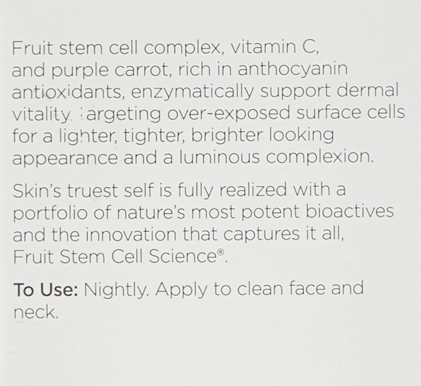 Andalou Naturals Purple Carrot + Vitamin C Luminous Skin Night Cream - Hydrating Face Moisturizer - With Fruit Stem Cell Complex for Radiant Skin - 1.7 fl oz