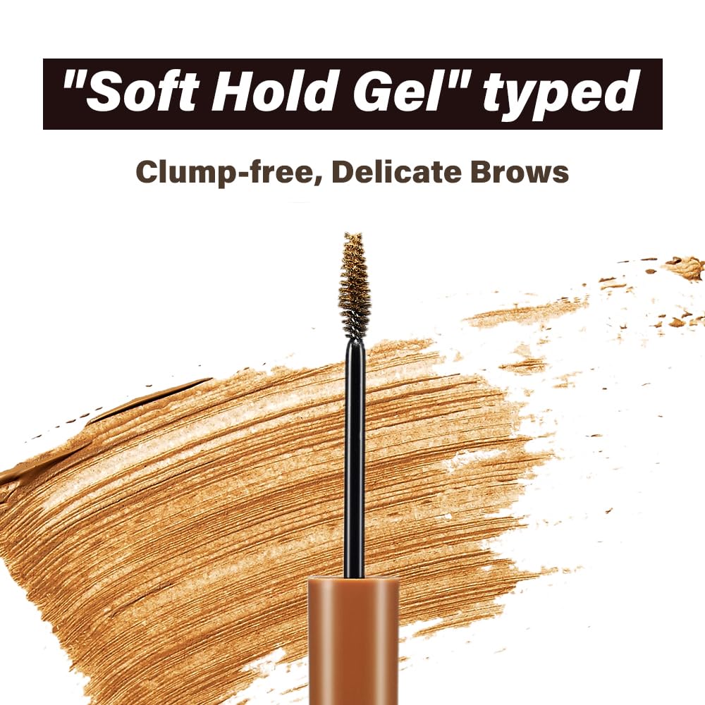ETUDE Color My Brows Big Size, Brow Mascara, 3D Natural Coloring, Beeswax & Carnauba Wax, Moisturizing Brow Care, Eyebrow tint, Soft Gel Texture, Korean Makeup, Beauty, Natural Brown (0.304 Fl Oz)