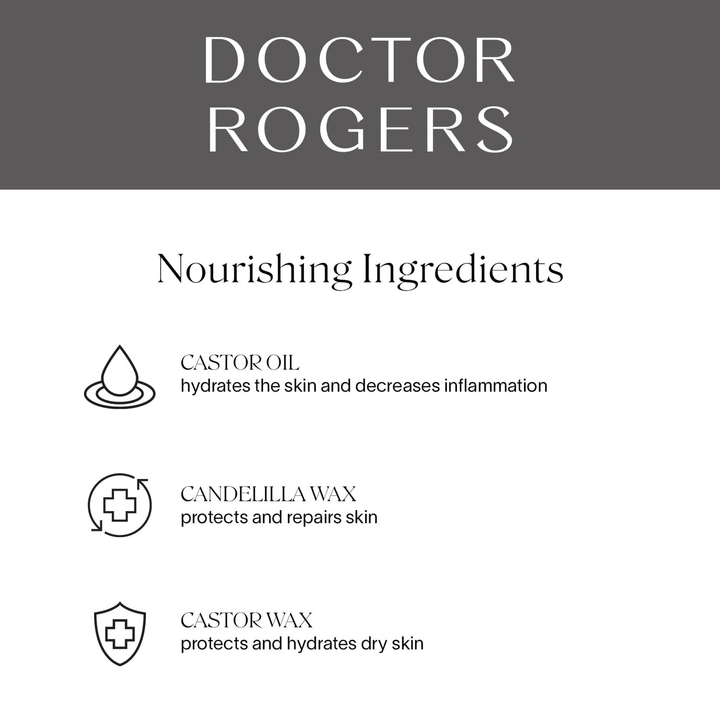 Doctor Rogers Lip Balm, Hydrating and Softening Lip Moisturizer For Very Dry Lips, Dermatologist-Created, Natural, & Hypoallergenic Moisturizing Lip Balms, 4.25g Tube