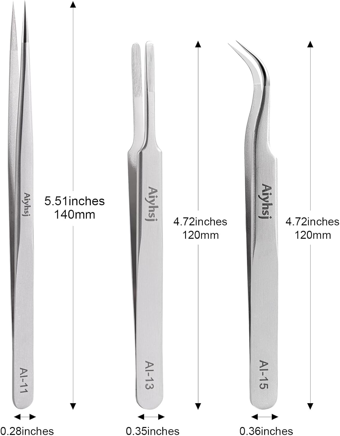 Precision Tweezer, Upgraded Professional Pointed, High-end Stainless Steel Tweezers for Craft, Electronics, Soldering, Model, Laboratory Work, Jewelry-Making