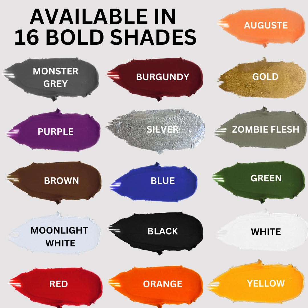 Mehron Makeup Color Cups | Stage, Foundation, Face Paint, Body Paint, Halloween | Face Paint Makeup | Greasepaint .5 oz (14 g) (Black)