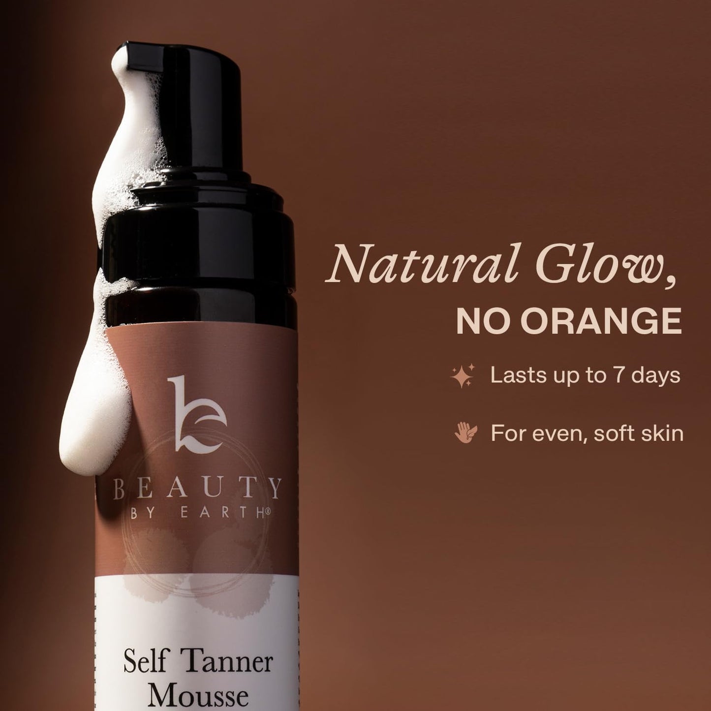 Self Tanner Mousse - USA Made with Natural & Organic Ingredients, Self Tanning Mousse Foam for Ultra Dark Fake Tan, Non Toxic Sunless Tanner for Darkest Streak Free Finish & Natural Looking Tan