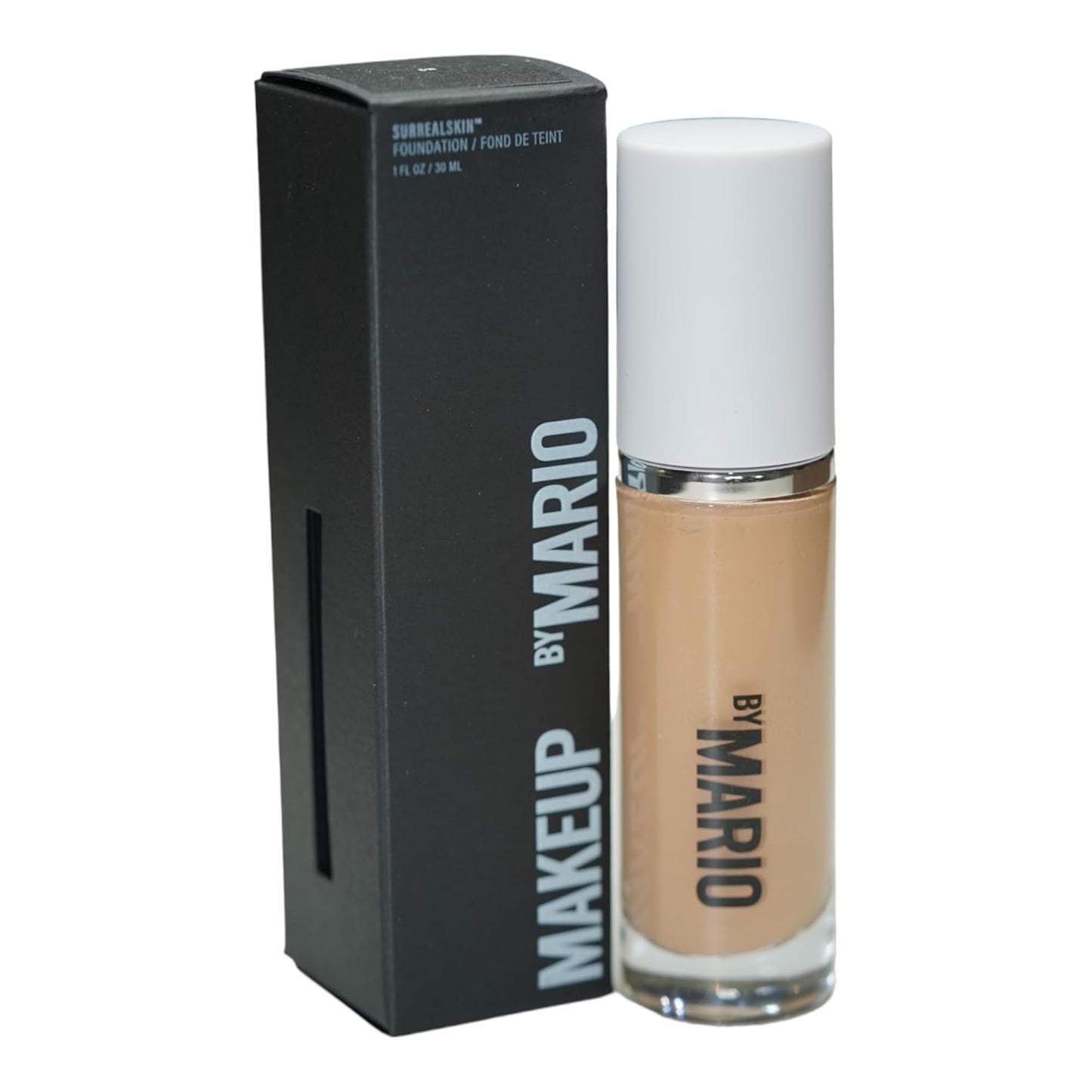 MAKEUP BY MARIO SurrealSkin Liquid Foundation, Liquid Formula, Vegan, Long-wearing coverage, Hydrating, Natural Finish, Size 30 mL (6W - light medium with warm undertone)