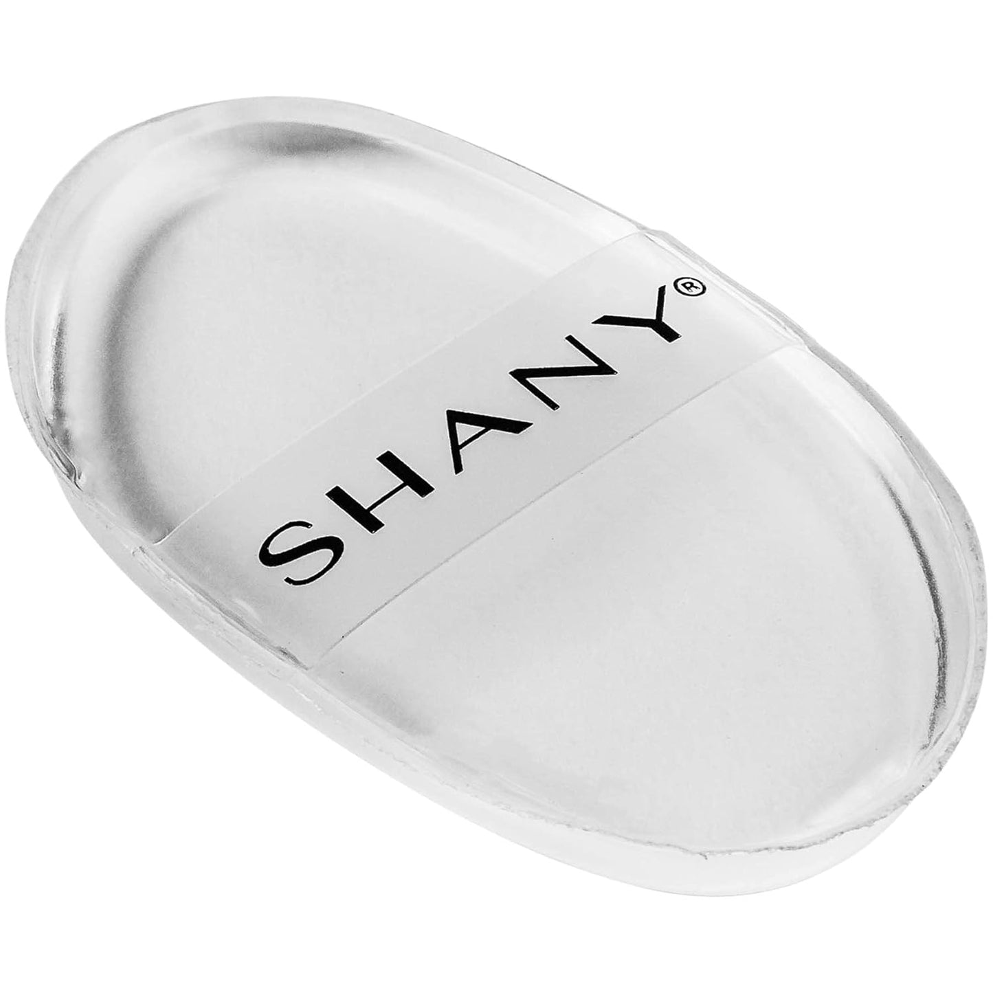 SHANY Stay Jelly Silicone Sponge - Clear & Non-Absorbent Makeup Blending Sponge for Flawless Application with Foundation - OVAL