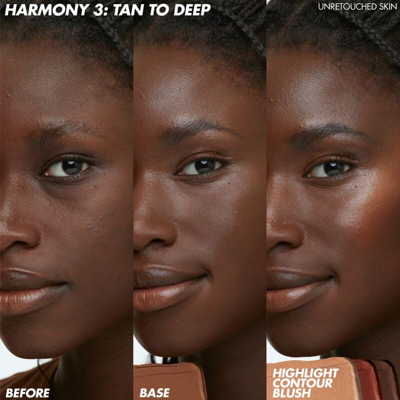 HD Skin Face Essentials Palette with Highlighters - Tan to Deep - Harmony 3 by Make Up For Ever for Women for Face and Cheek