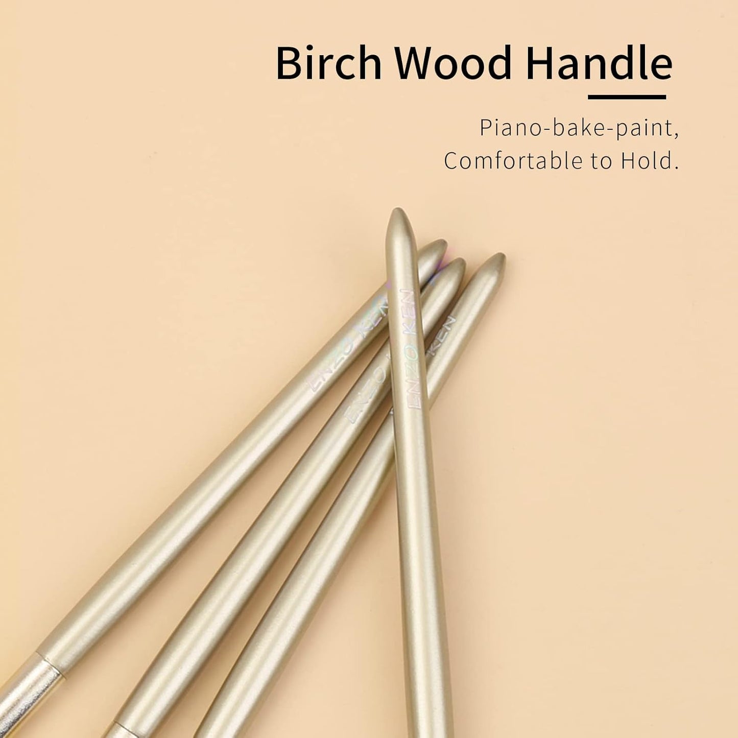 Natural Goat Hair Eye Shadow Brush Set, Pony Hair Eyeshadow Brushes Set, Small Nose Contour Brush, Angled Eyeshadow Brush, Eyeshadow Blending Brush, Eye Makeup Brushes Set Professional - E200