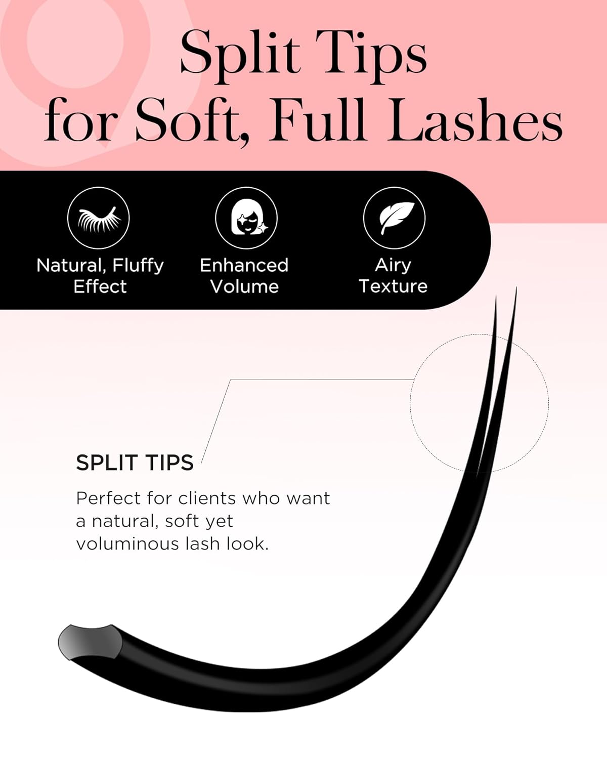 BEYELIAN Ellipse Flat Eyelash Extension, 16 Rows 0.20mm C Curl 7-15mm Mixed Length Lash Extension Matte Black Professional Eyelash Extension Supplies for Salon Use