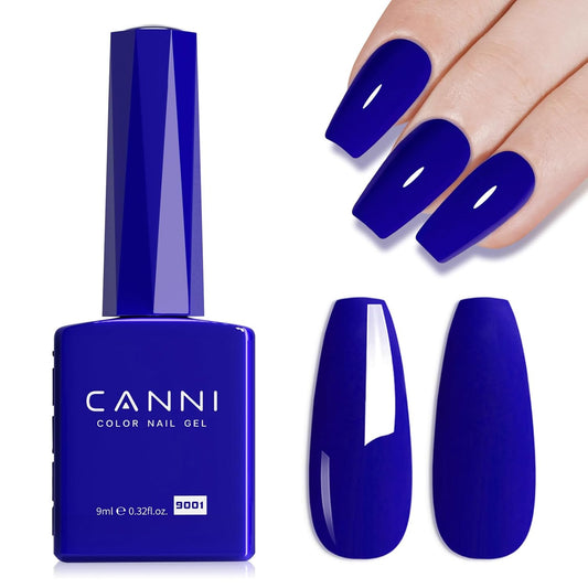 CANNI Royal Blue Gel Nail Polish – Classic Deep Navy Blue UV LED Soak Off High Gloss, Long Lasting Nail Polish Gel for Salon and Home Manicure
