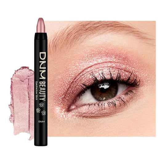 Kaely Cream Eye Shadow Sticks, Golden Rose Shimmer Eyeliner Pencil Eyeshadow Palette Makeup, Eye Highlighter Brightener Stick for Older Women Waterproof Pigmented, sombras para ojos, New-63