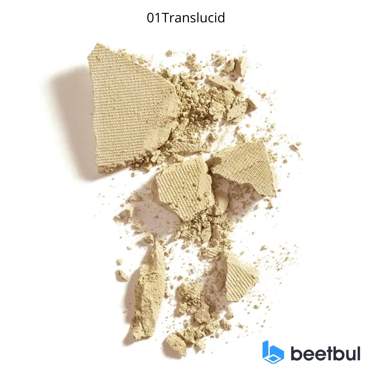 Beetbul Makeup & Exfoliation Kit - Bissú Compact Powder + 1 Medium Velvet Puff + 2 Finger Puffs + 1 Facial Exfoliating Sponge (01 Translucid, One Size)