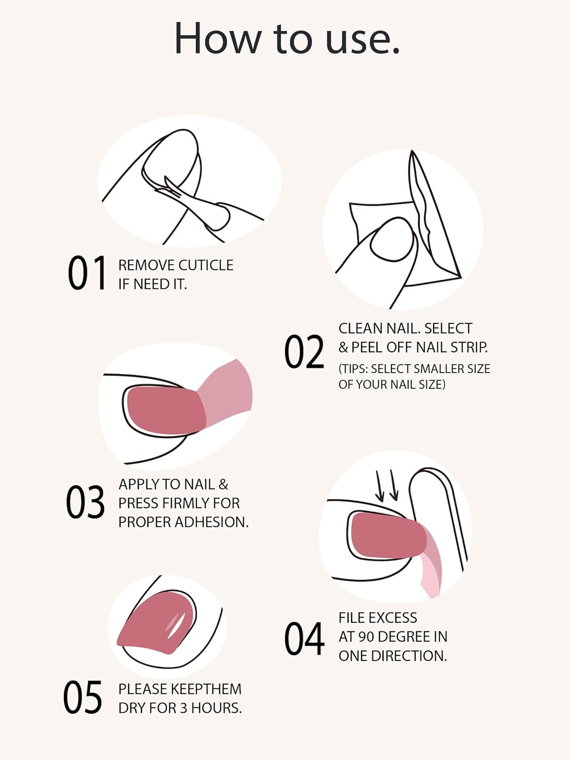 Pre Cured Gel Nail Strips - 44PCS Salon Quality Gel Nail Stickers - Long Lasting Polish Wraps for Women no UV Light Needed Easy Apply& Remove (Metallic Pink Maze）