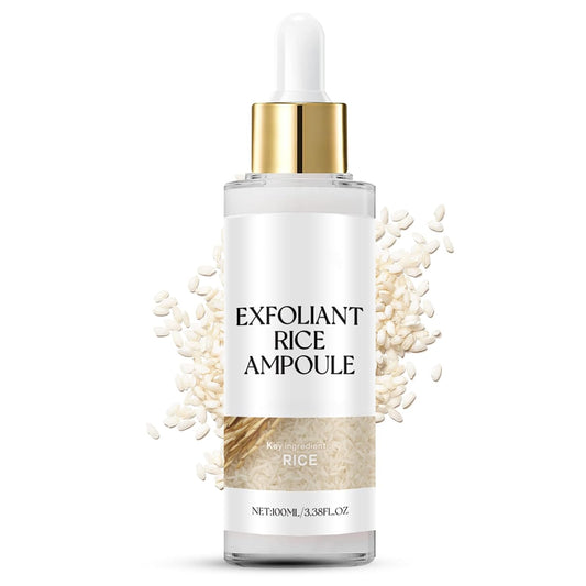 Peel Shot White Rice Peeling Ampoule - Soft Exfoliating Face and Body Scrub - Rice Exfoliator for Face Dead Skin Remover for Body - Deep Pore Cleanser Facial Scrub Exfoliator for All Skin Types