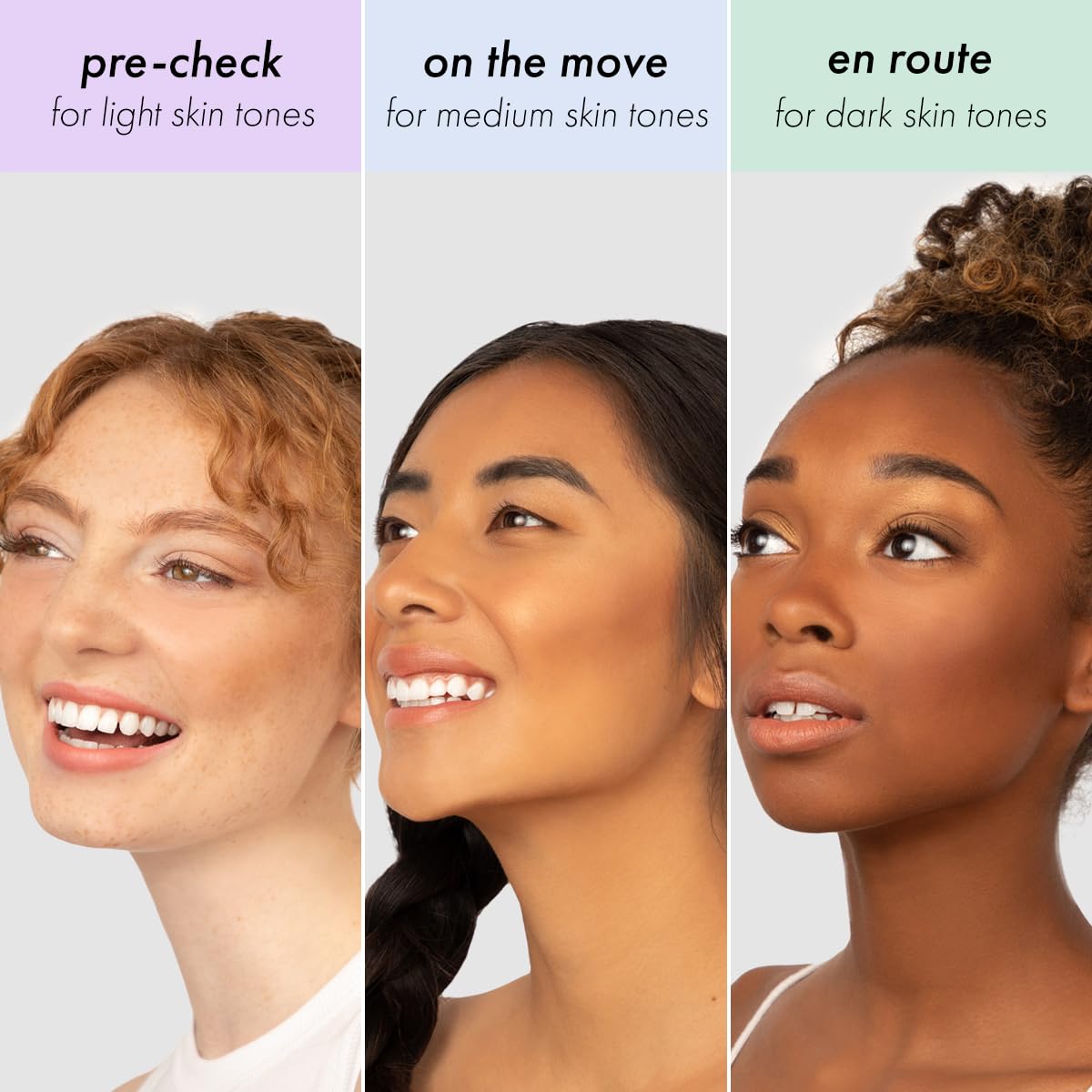 Subtl Beauty 3-in-1 travel makeup kit by subtl staks | powder blush, bronzer, and highlighter | includes mirror lid and mini brush | for medium-tan skin tones