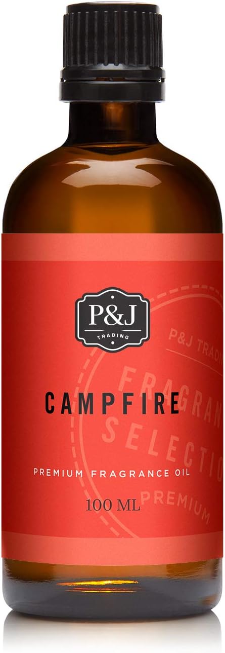 P&J Trading Fragrance Oil | Campfire Oil 100ml - Candle Scents for Candle Making, Freshie Scents, Soap Making Supplies, Diffuser Oil Scents