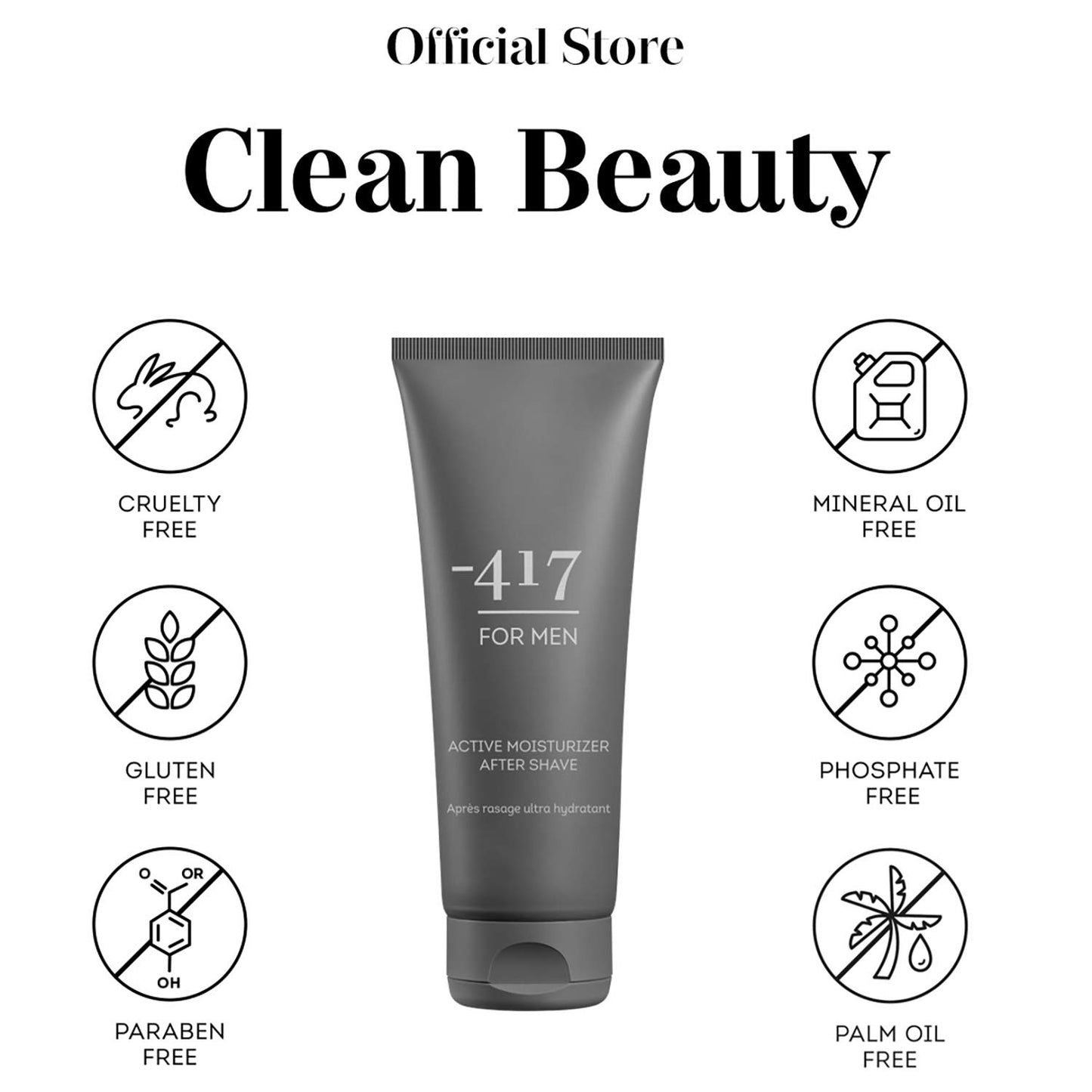-417 Dead Sea Cosmetics Active Vegan After Shave For Men - Soothes, Moisturizes While Protecting Skin From Cuts and Nicks 3.38 oz.