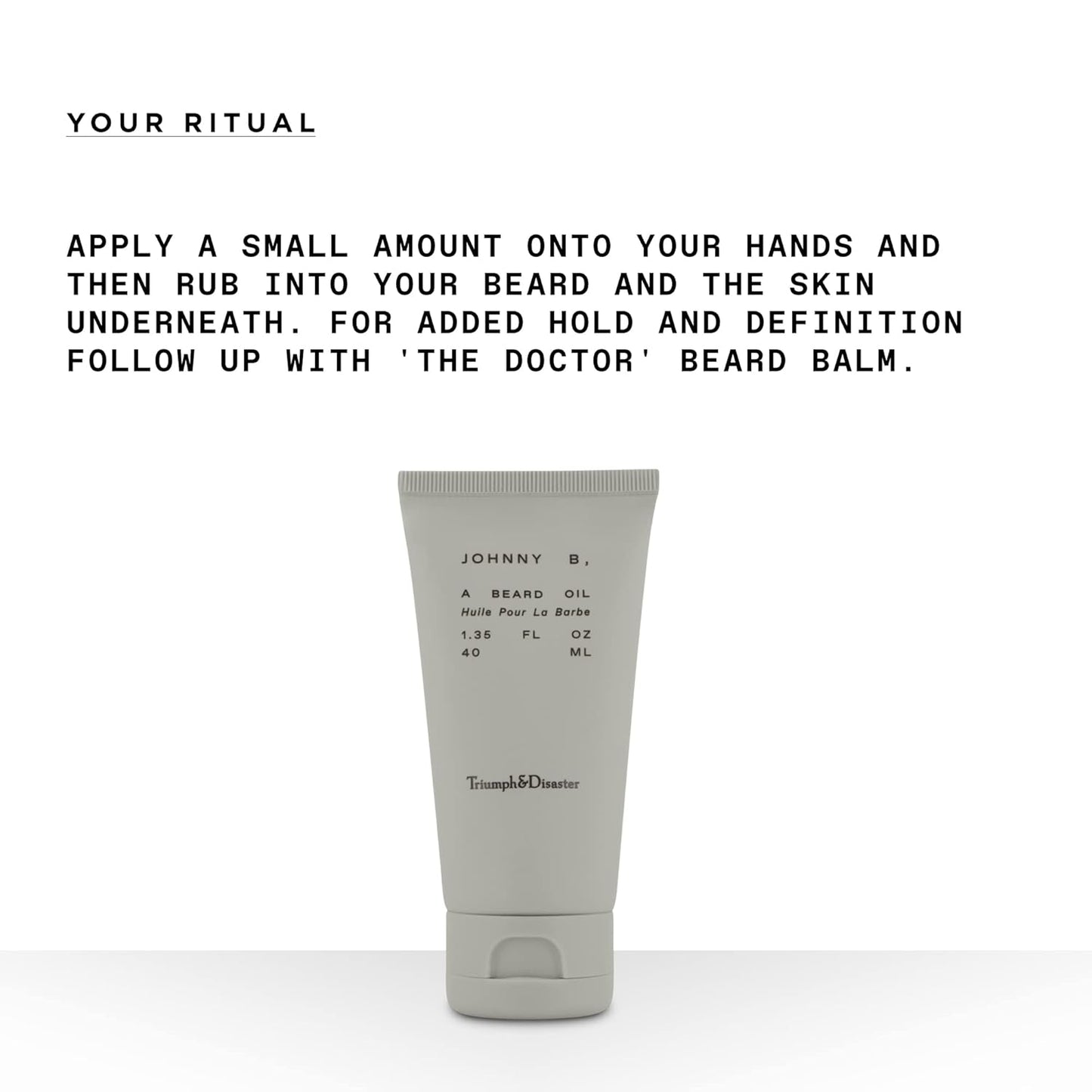 TRIUMPH & DISASTER | Johnny B Beard Oil | Nourish Men’s Skin & Beard - Soothes the Skin & Promotes Beard Growth, 1.35 fl oz