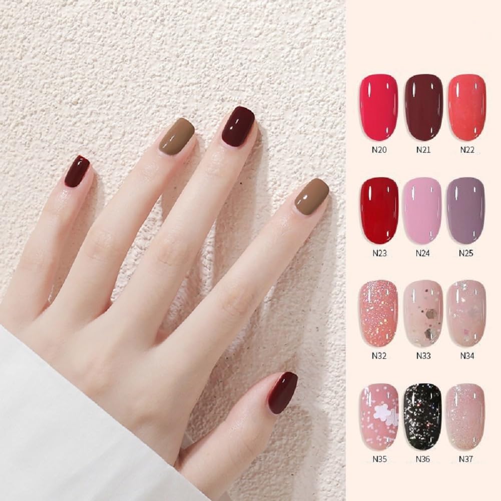 Nail Polish set - Nail Lacquer Quick Dry, Full Size, Vibrant, Colorful, Trendy, Glitter, Glossy, Metallic, Matte Nail Art Nail Shades (N40 Blue grey, 52g)