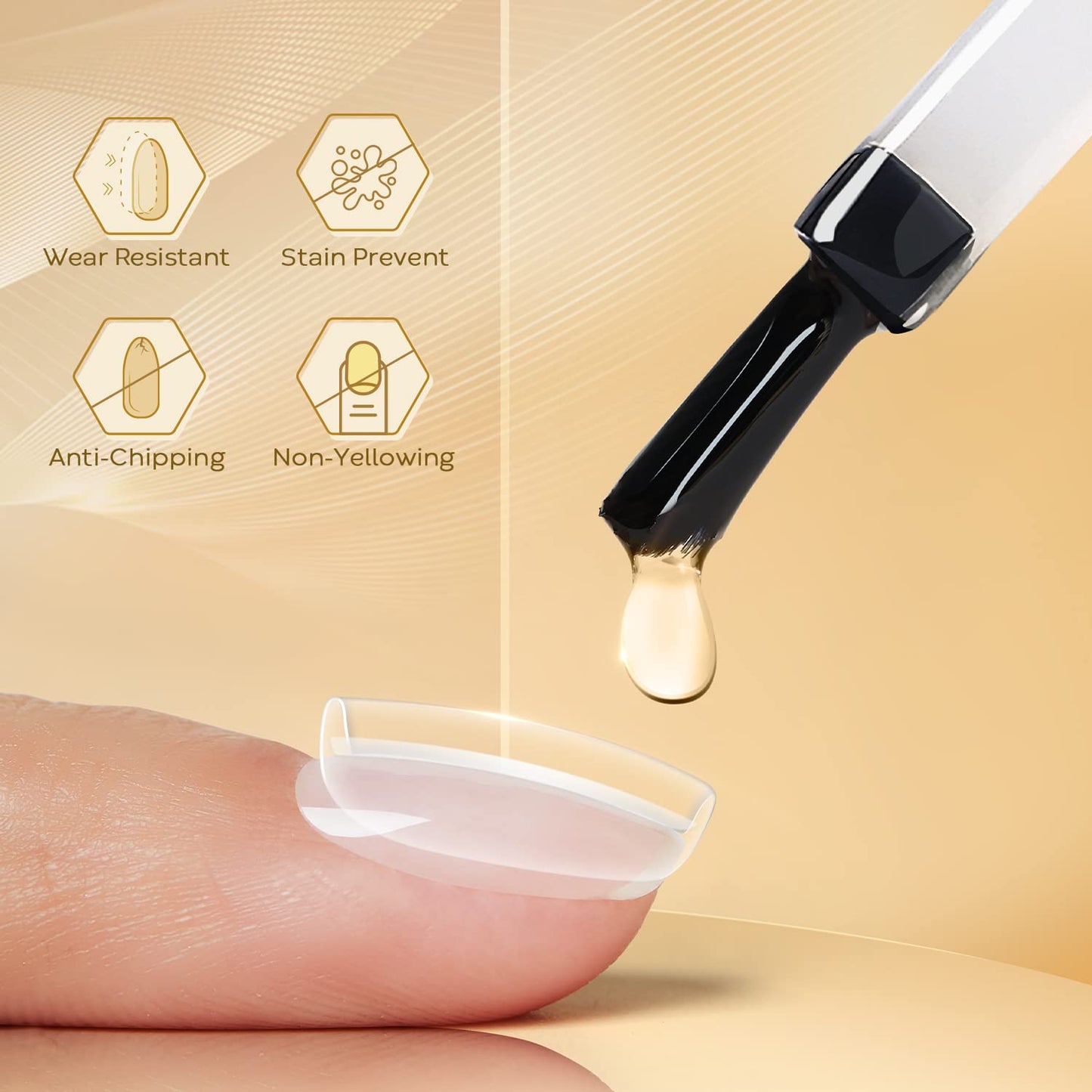 modelones Matte Gel Top Coat No Wipe Top and Base Coat, 3 Pcs Velvet Matte Glossy Shine Clear Effect Soak Off Nail Lamp Long Lasting Fall Gel Polish Base Top Coat for Home Salon Nail Art Use