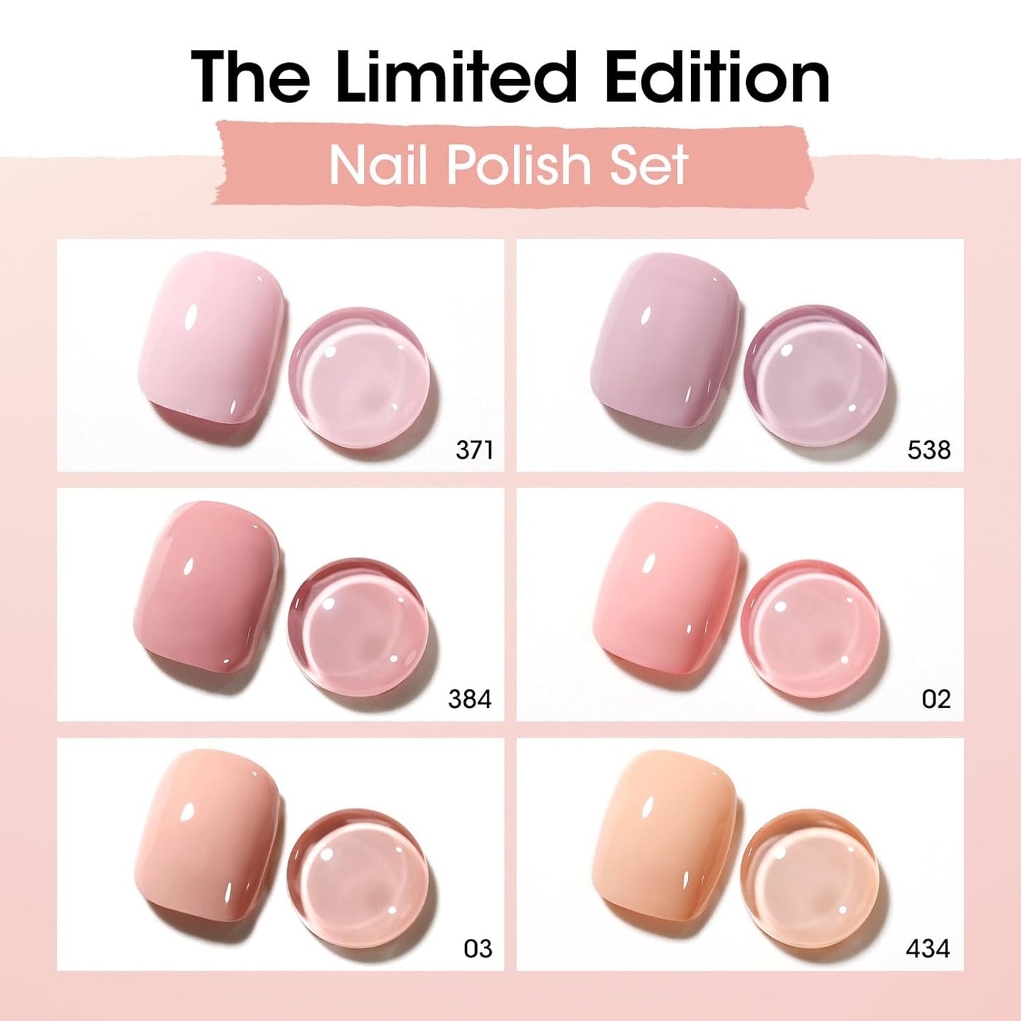 GELLEN Nude Nail Polish, Quick Air Dry Natural Traditional Regular Nail Polish 6 Colors Neutral Set for Acrylic Natural Nails Home Salon All Season, Chip Resistant, Not UV Gel, Hema Free, Non-toxic