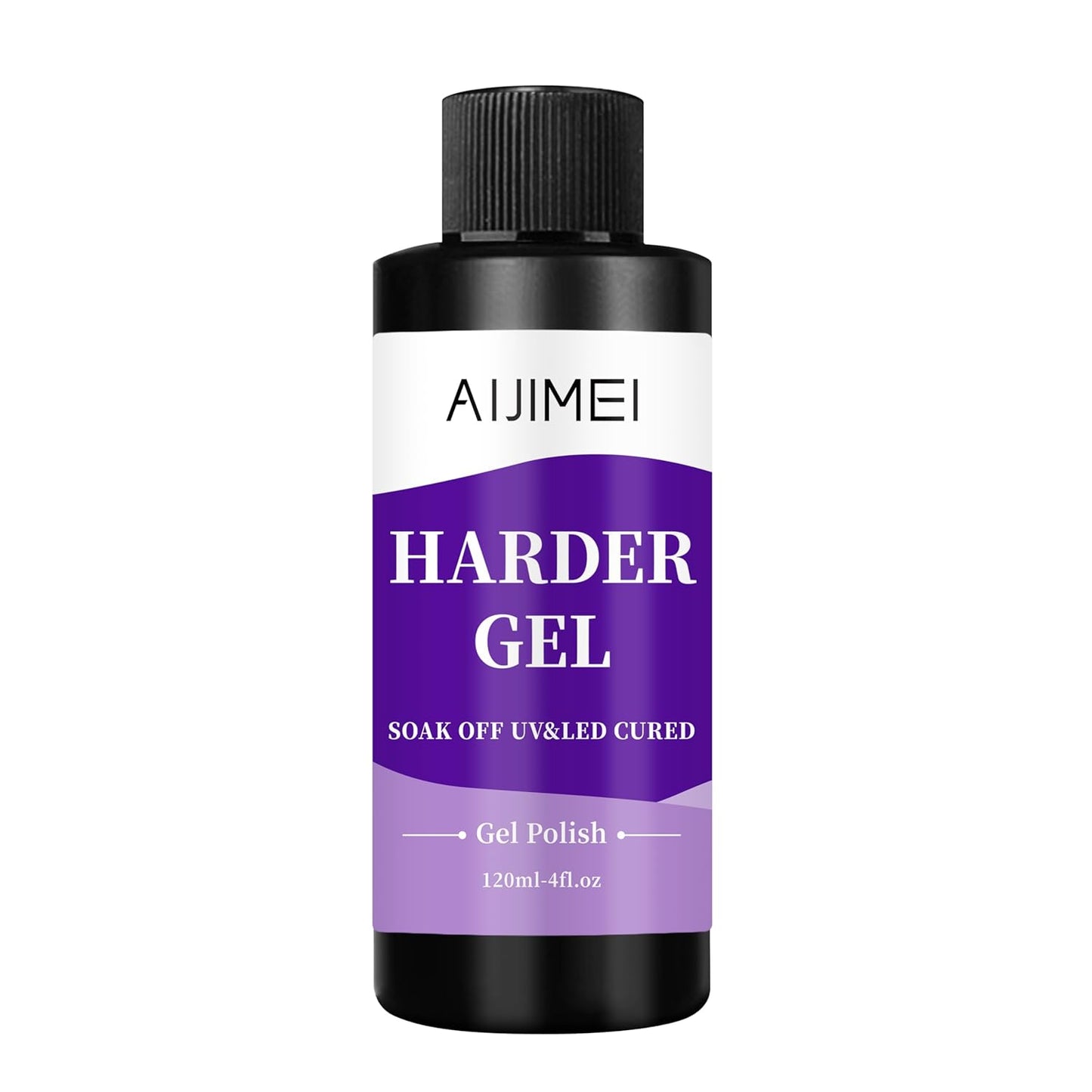 AIJIMEI 120ml Harder Gel Builder Gel Nail Builder Strengthener for Nail Art Versatile Use for All Types, Fast Drying Harder Gel Extension, 4 Fl Oz