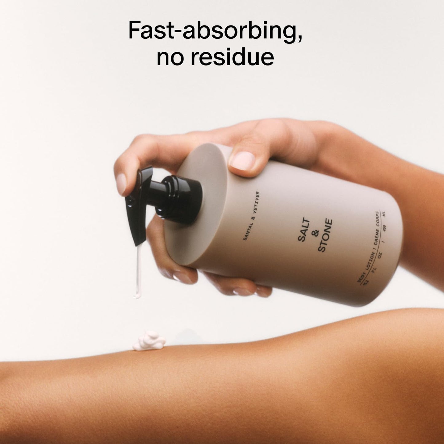 Salt & Stone Body Lotion for Women & Men| Scented Daily Body Lotion | Hydrates, Nourishes & Softens Skin | Restores Dry Skin | Fast-Absorbing | Cruelty-Free & Vegan (450 ml) (Neroli & Basil)