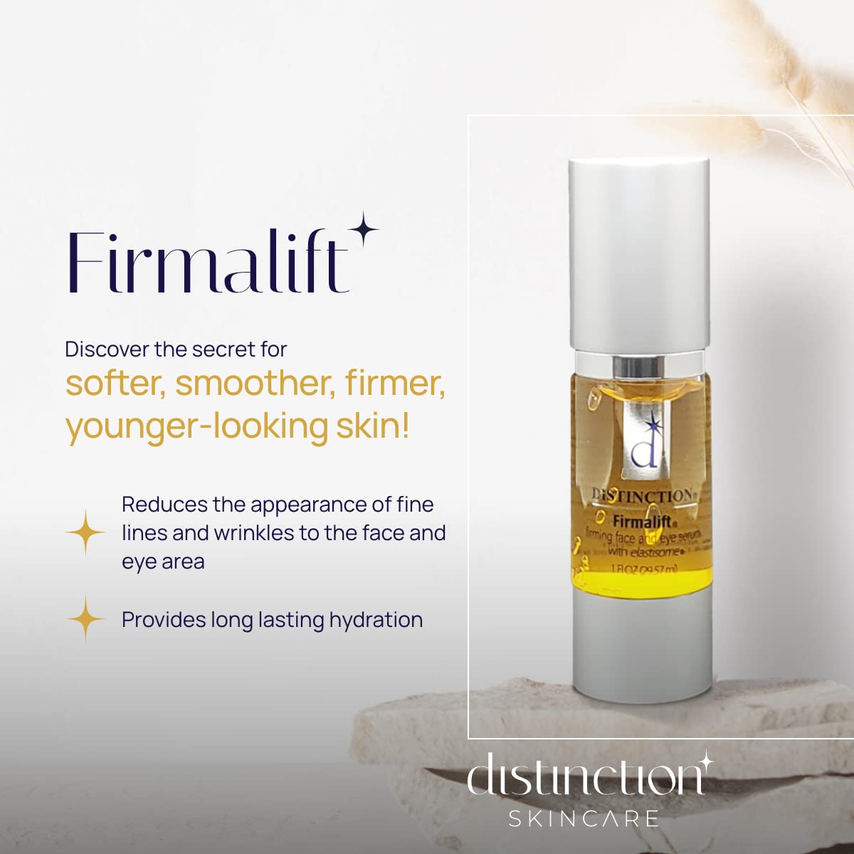 Firmalift Firming Face & Eye Serum – Anti Aging Serum Lotion Cream and Moisturizer | Helps Reduce the Appearance of Fine Lines and Wrinkles, Soothes (1 Fl Oz)