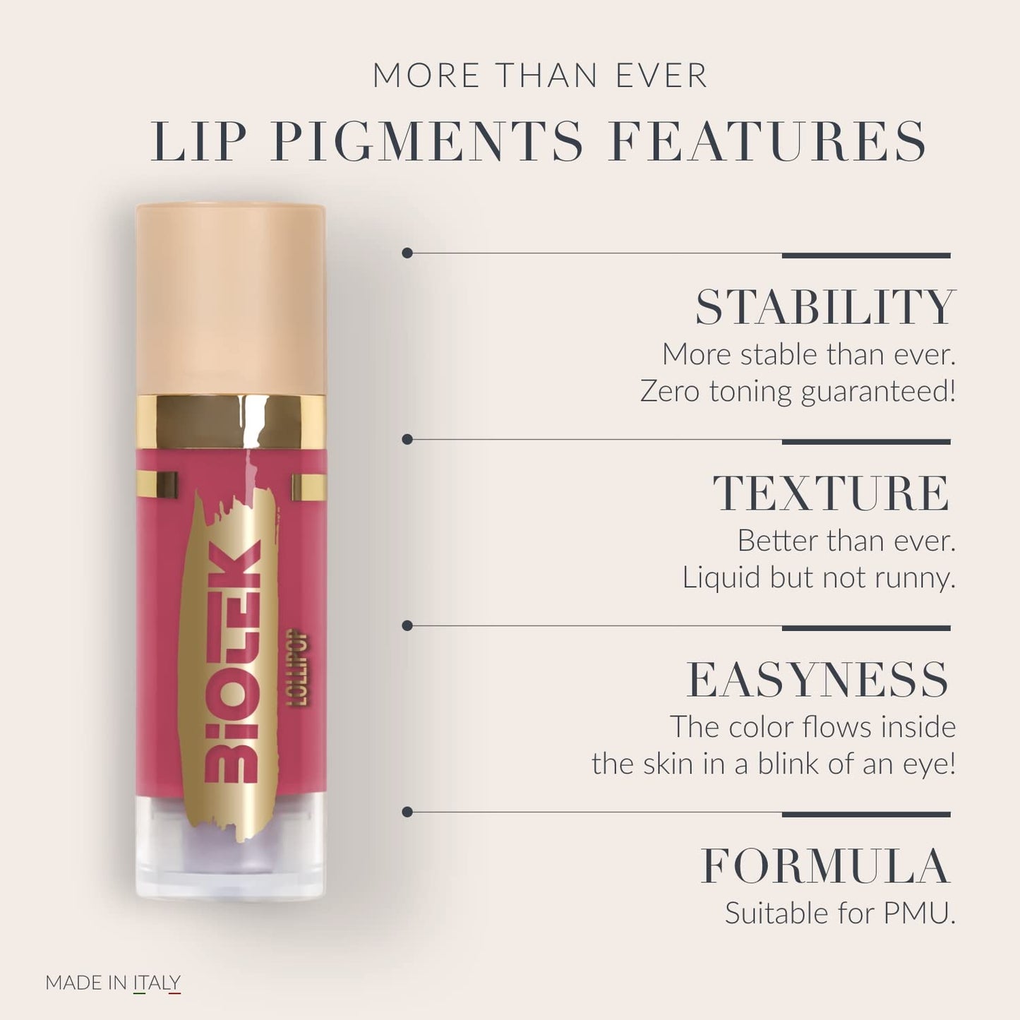 Biotek Kit Pigment Kit for Permanent Makeup - Made in Italy - More Than Ever