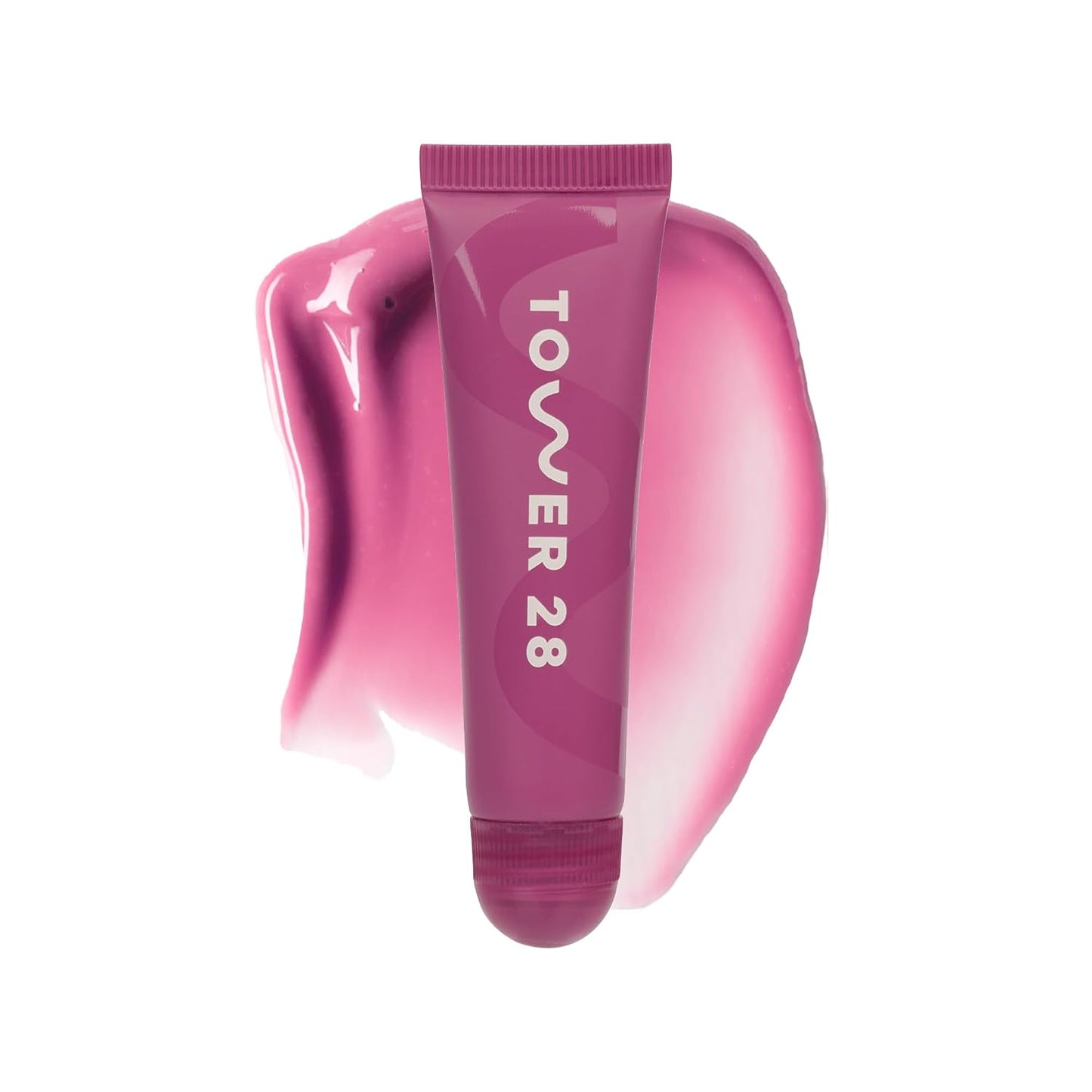 Tower 28 LipSoftie Hydrating Tinted Lip Treatment Balm, Moisturizing Lip Mask for Chapped Lips - Confetti Cake, Sheer Lavender Pink