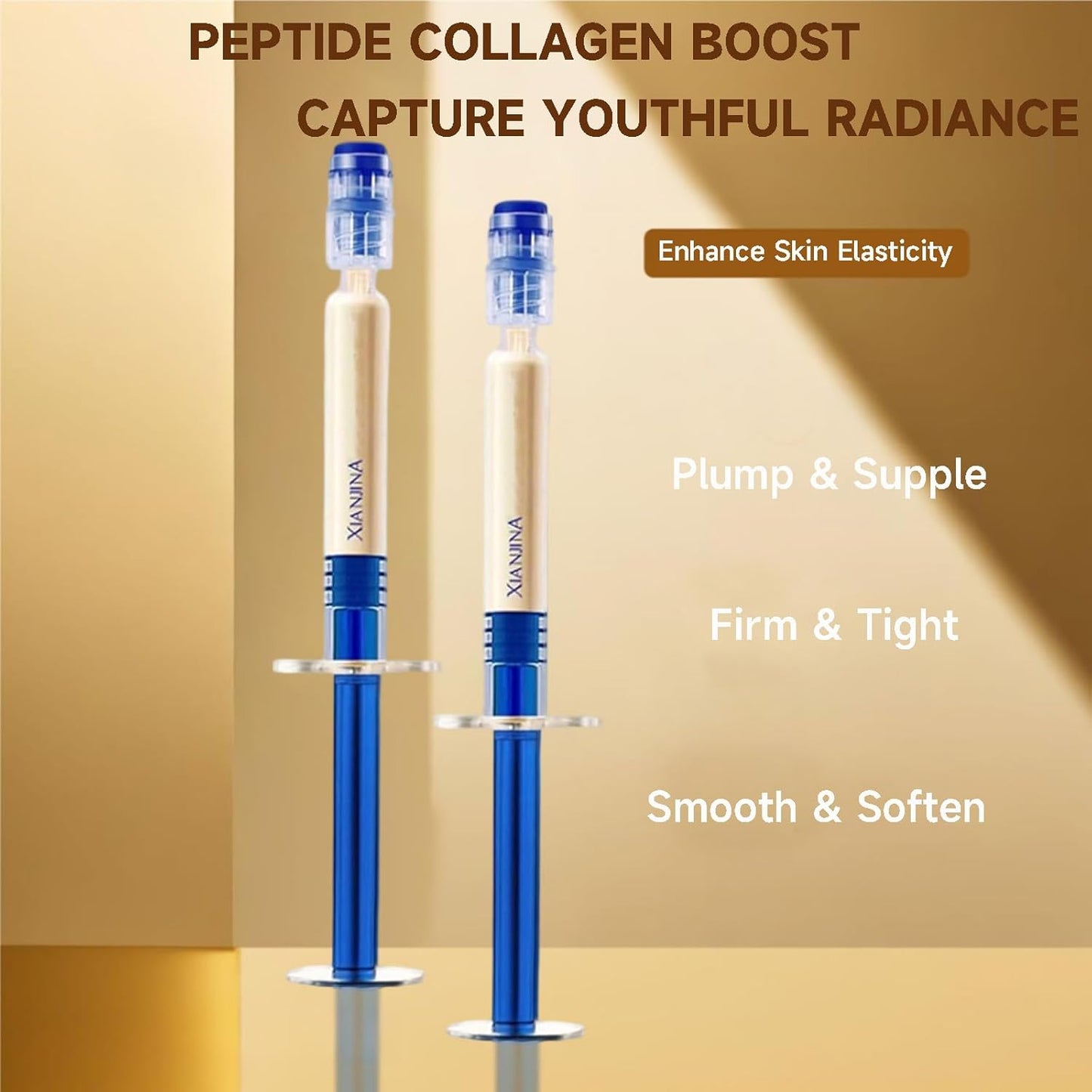 Polypeptide Collagen Elastic Essence Cream - Xianjina Anti-Wrinkle Firming Face Lotion for Women with Micro-Molecular Peptides (4PC)