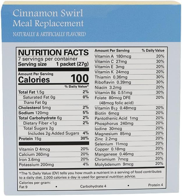 BariatricPal 15g Protein Shake or Pudding (Aspartame Free) - Cinnamon Swirl (6-Pack)