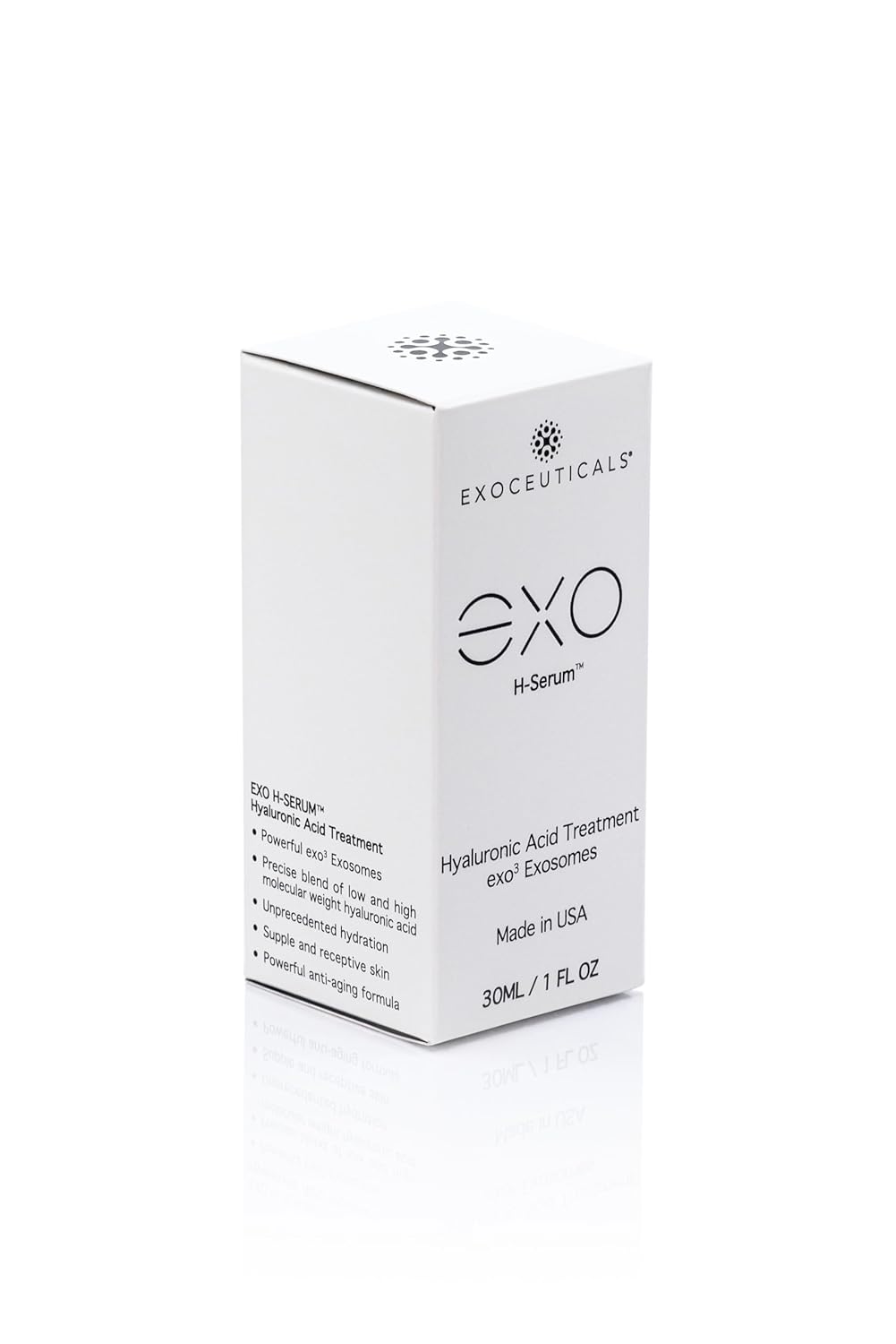 EXO SKIN SIMPLE - EXO H-SERUM™ Exoceuticals Hyaluronic Acid Treatment | Serum for Hydration | Innovative Exosome Skincare Solutions | 30ML (1 fl oz.)