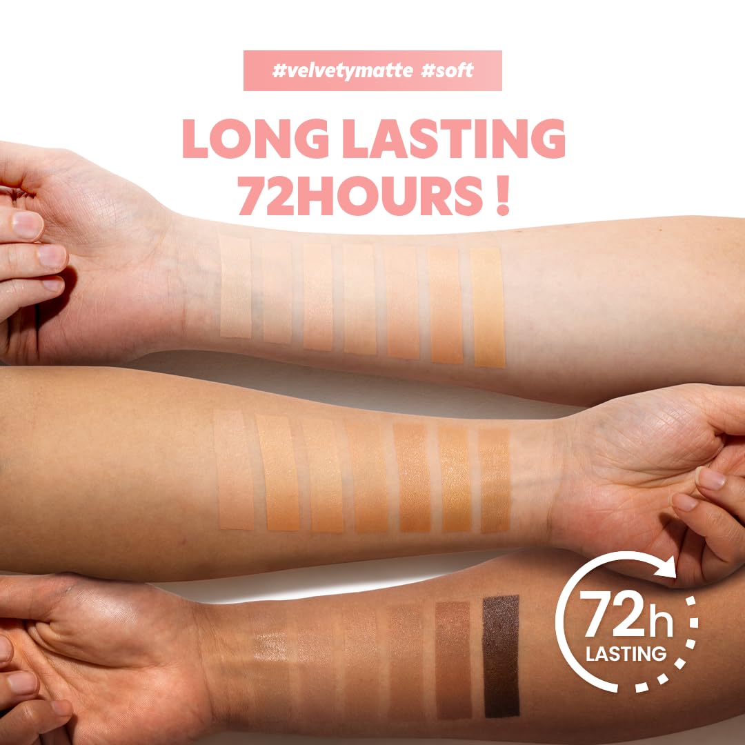 TIRTIR Mask Fit All Cover Pink Cushion Foundation | High coverage, Velvety Matte Finish, Lightweight, Flawless, Corrects Redness, Korean Cushion (#25N Mocha, Full Size, 0.63 Fl Oz)