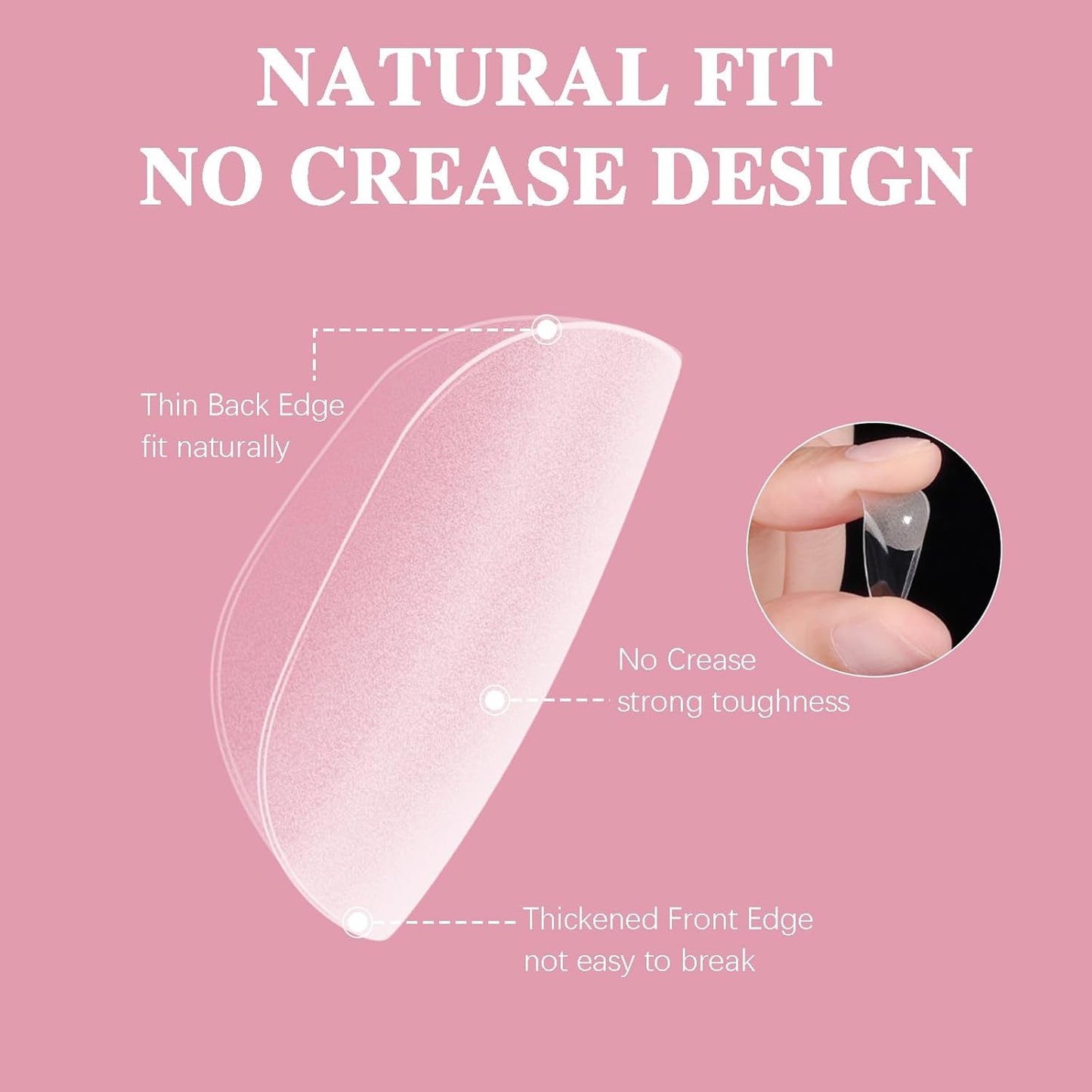 Toe Nail Tips, SSWSBYKE 300 Pcs 15 Sizes Square Round Full Cover Fake Toe Nails Press On Clear Pre-shape Soft Gel Toe Nail Tips Matte Acrylic Nail Extensions DIY Home Salon