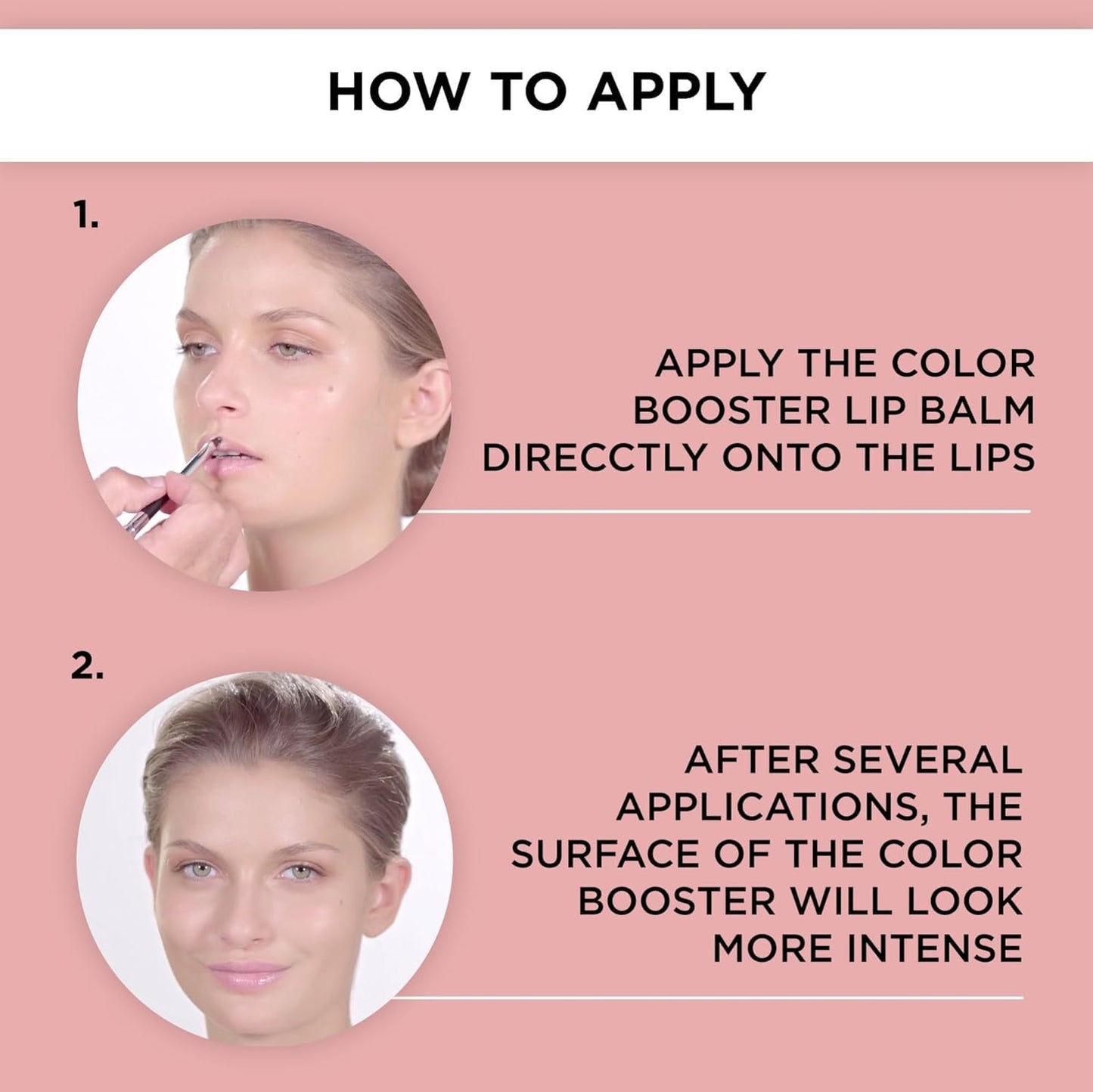 ARTDECO Color Booster Lip Balm in rose - nourishing lip balm with color-adapting pigments - lip plumper with spearmint flavor - prevents dryness & chapping - lip care with kernel oil - 0.1 Oz