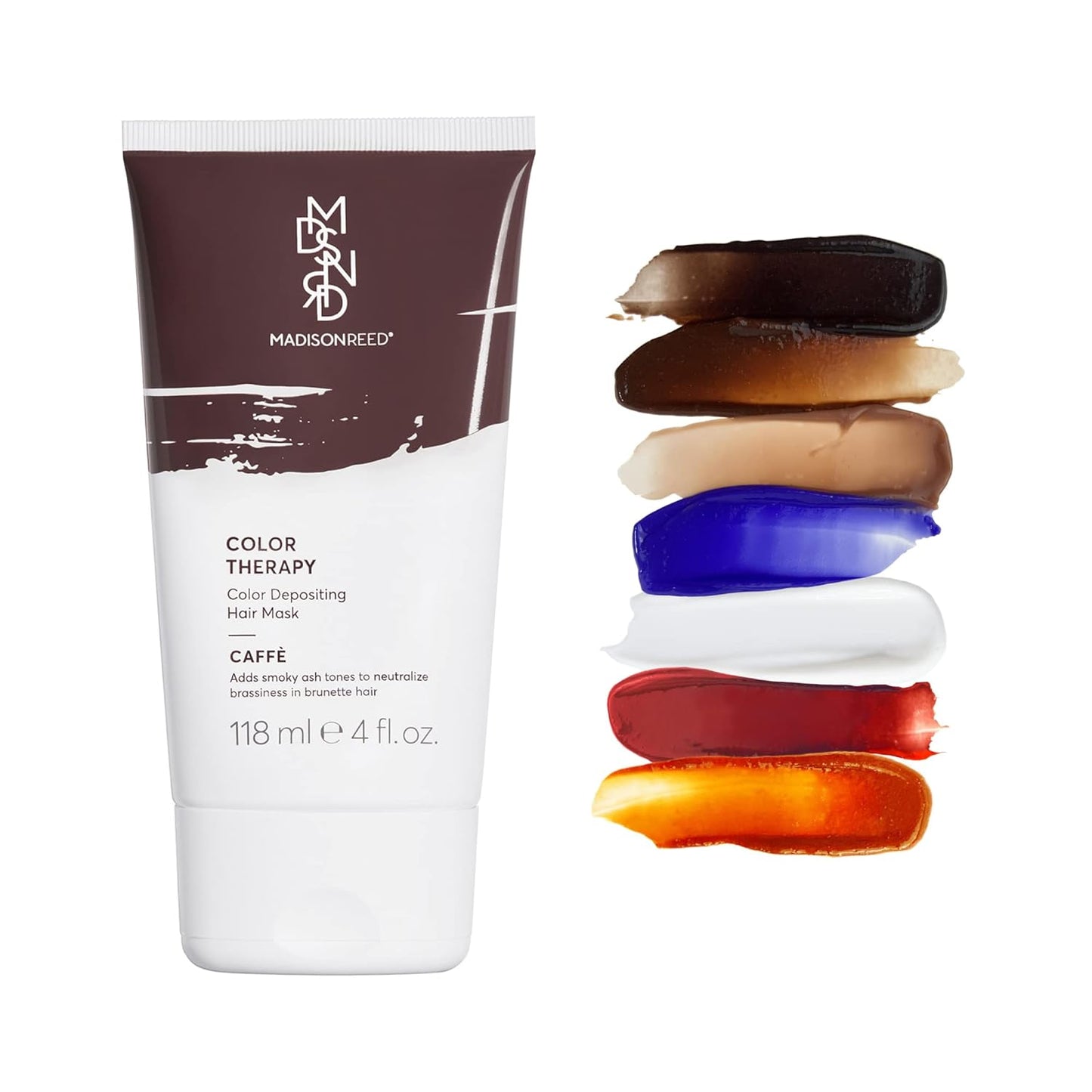Madison Reed Color Therapy, Caffe, Color Depositing Hair Mask & Deep Conditioning Treatment, Intensely Hydrating, Refreshes Color & Tone, Keratin & Argan Oil, 4 Fl Oz (118 mL)