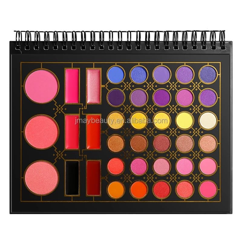 NATURAL GLARE makeup pallet All in one makeup pallet notebook contains 78 colors, setting powder, Bronze, Blush, Lipstick, ans of course our lovely eye shadows. the colors bring out all seasons.