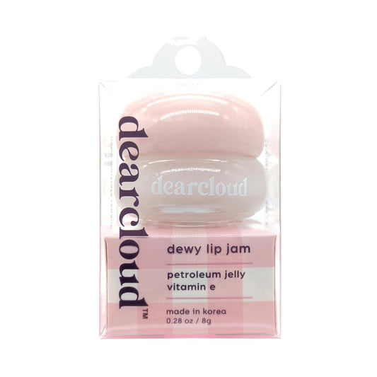 dearcloud Dewy Lip Jam – Hydrating Lip Balm & Gloss with Vitamin E, Korean Skincare (Crystal)