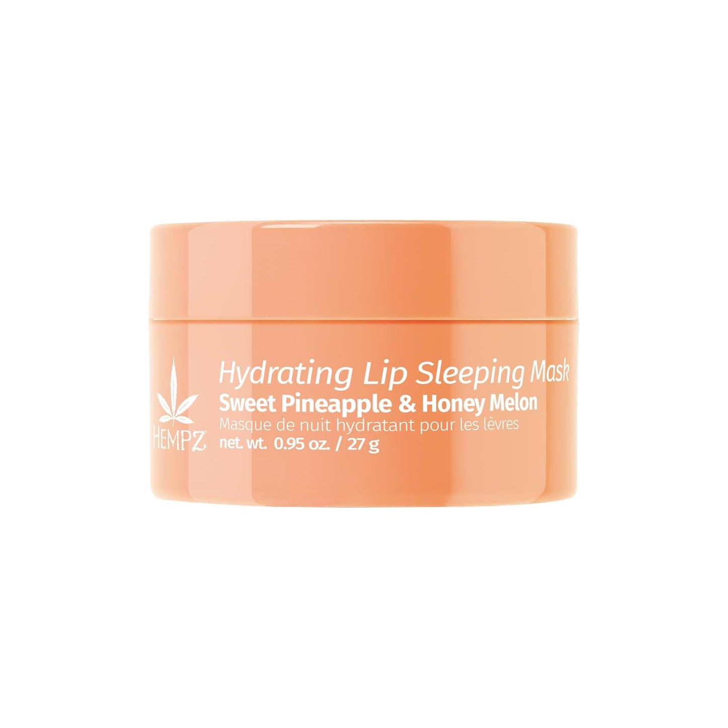 Hempz Hydrating Lip Sleeping Mask - Sweet Pineapple & Honey Melon (.95 Oz.) | Overnight Hydrating Lip Balm for Dry Lips, Lip Repair, Chapped Lip Treatment & Nourishment for Women