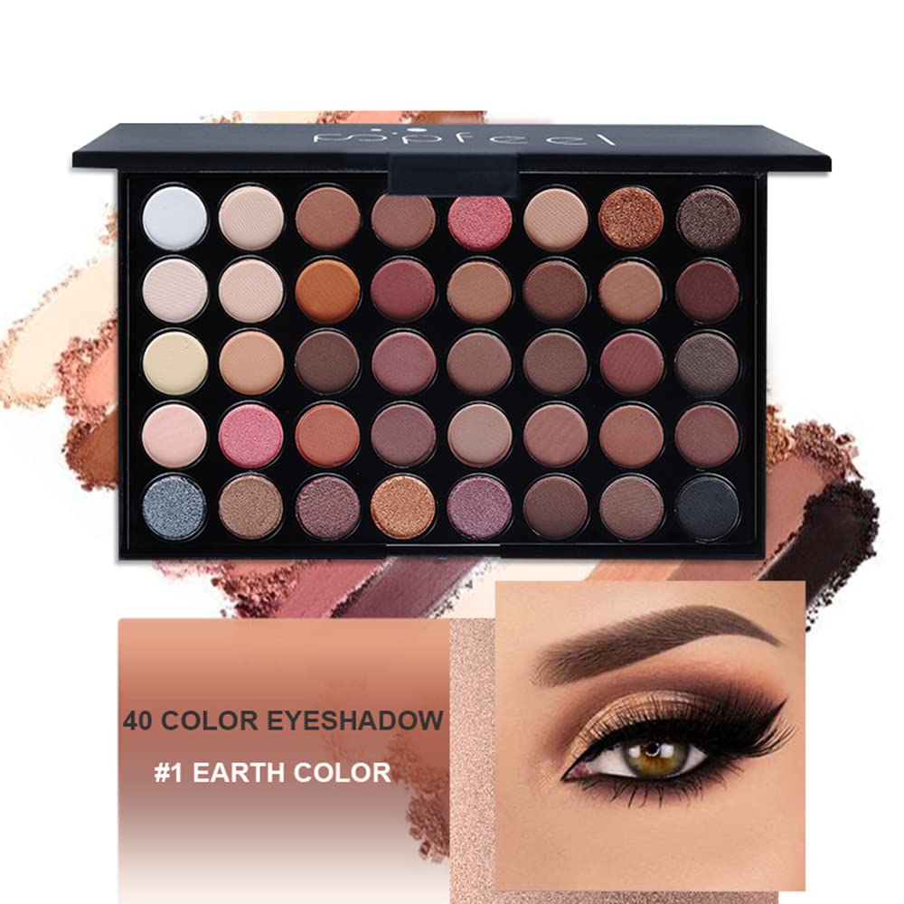 All In One Makeup Kit for Women Full Gift Surprise Makeup Set Includes Makeup Brush Set Eyeshadow Palette, Lip Gloss Set, Liquid Lipstick, Makeup Sponge, Foundation, Concealer, Eyebrow Pencil, Blush