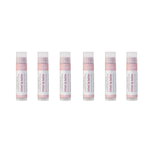 Natural Inspirations Moisturizing Tinted Lip Butter 6 Piece Set, Shimmer