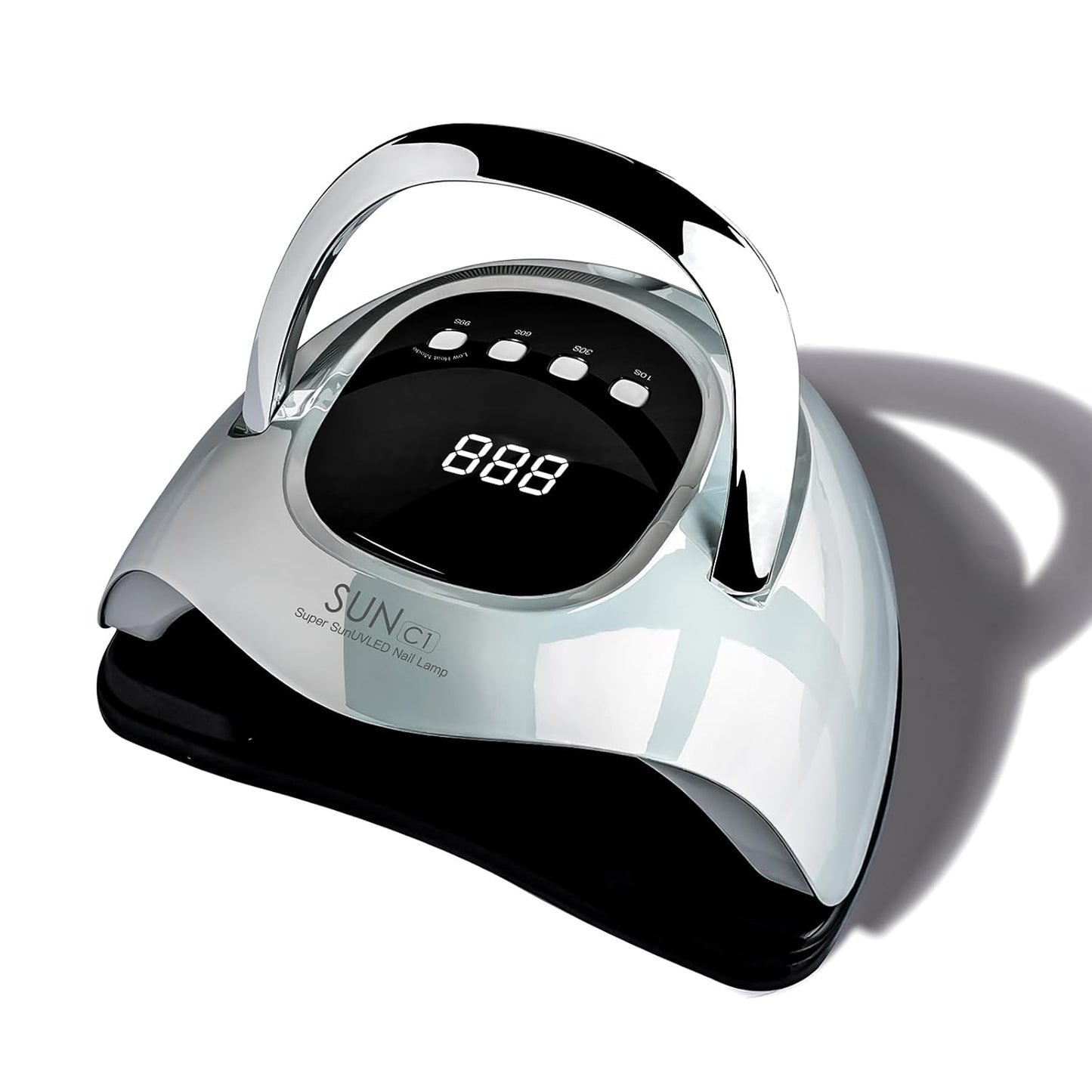 UV Nail Lamp, MIRAGE LAYON 288W UV Light Gel Nail Dryer with 63 Lamp Beads, Auto Sensor and 4 Timers LCD Display, Professional LED UV Lamp for Fingernail and Toenail