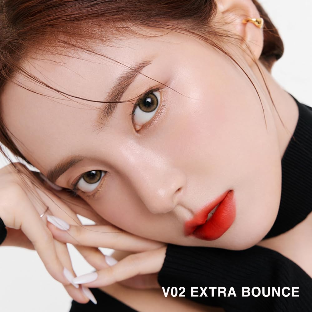 BBIA Last Velvet Tint - Soft & Creamy Matte Finish Lip Stain, Blur Effect with Velvety Texture, Long-Lasting, High Pigment, Lightweight, Non-Drying, Vegan, Korean Lip Makeup (V03 EXTRA RED)