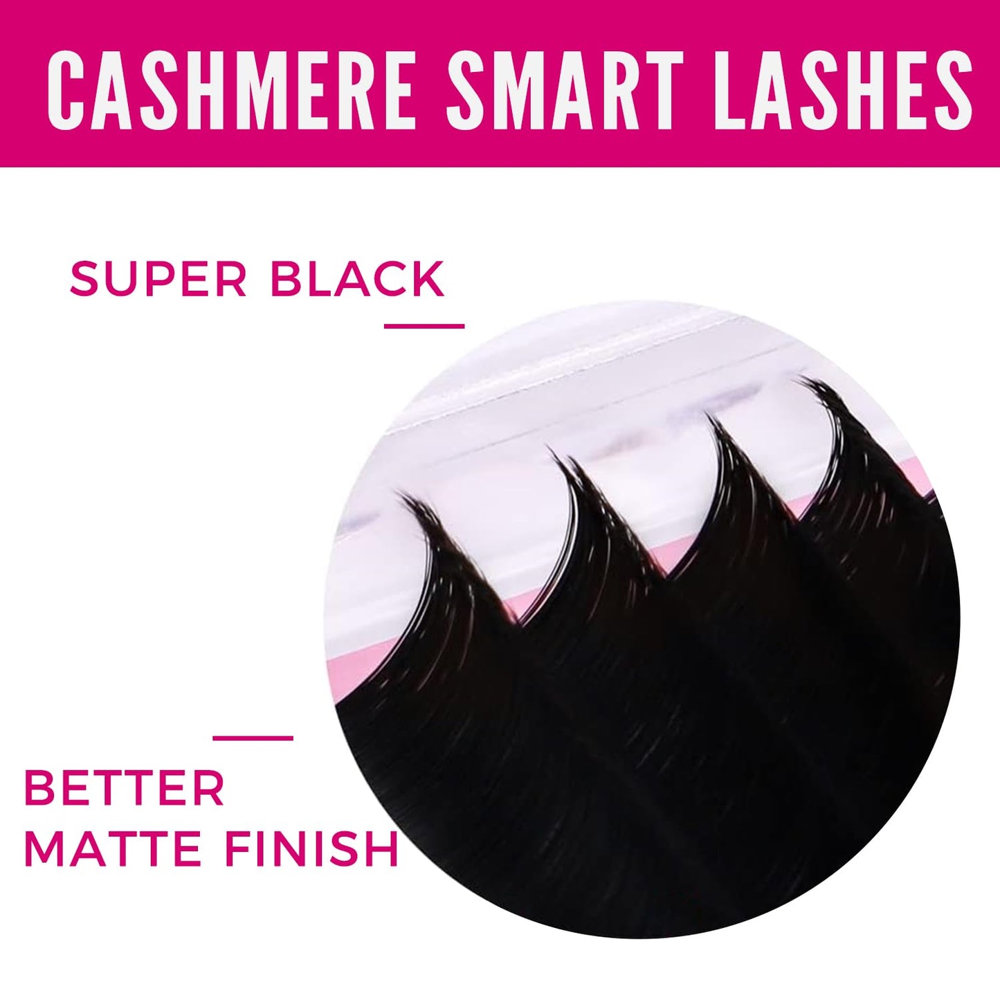 VEYES INC Cashmere Smart Fan Lash Extensions 0.03 0.05 0.07 C/CC/D Curl 8-20mm Mixed & Single Length, Super Matte Black Volume Lashes, Professional Supplies for Lash Techs (0.03 CC 11mm)