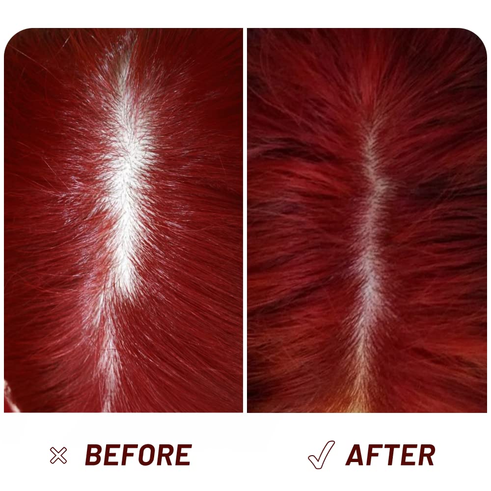 Root Touch Up Hair Powder, Instantly Gray Hair Root Cover Up Hairline Powder, Hair Concealer For Women and Men (A-Red Brown, 2PC)