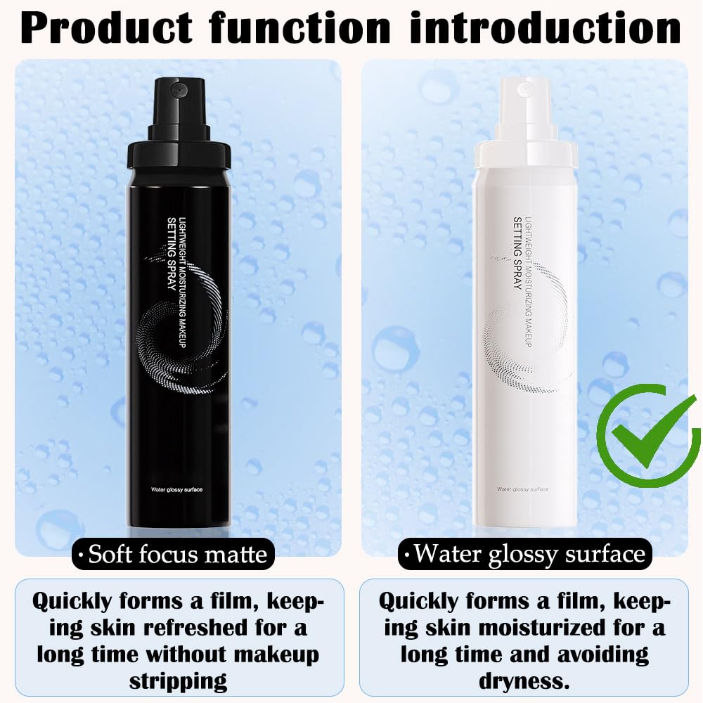 Kaely Setting Spray for Face,Dewy Finish,Waterproof Setting Spray for Makeup Long Lasting,Oil Control Face Mist,Up To 16 Hours,Vegan & Cruelty-Free