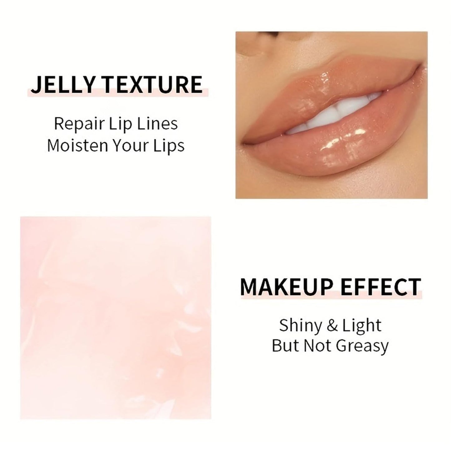 Lip Plumping Gloss, Plumping Lip Filler, Lip Gloss for Full, Voluminous Lips, Transparent Plumping Lip Oil Tinted for Lip Care, Fuller Lips Instantly, Hydrating, High-Shine
