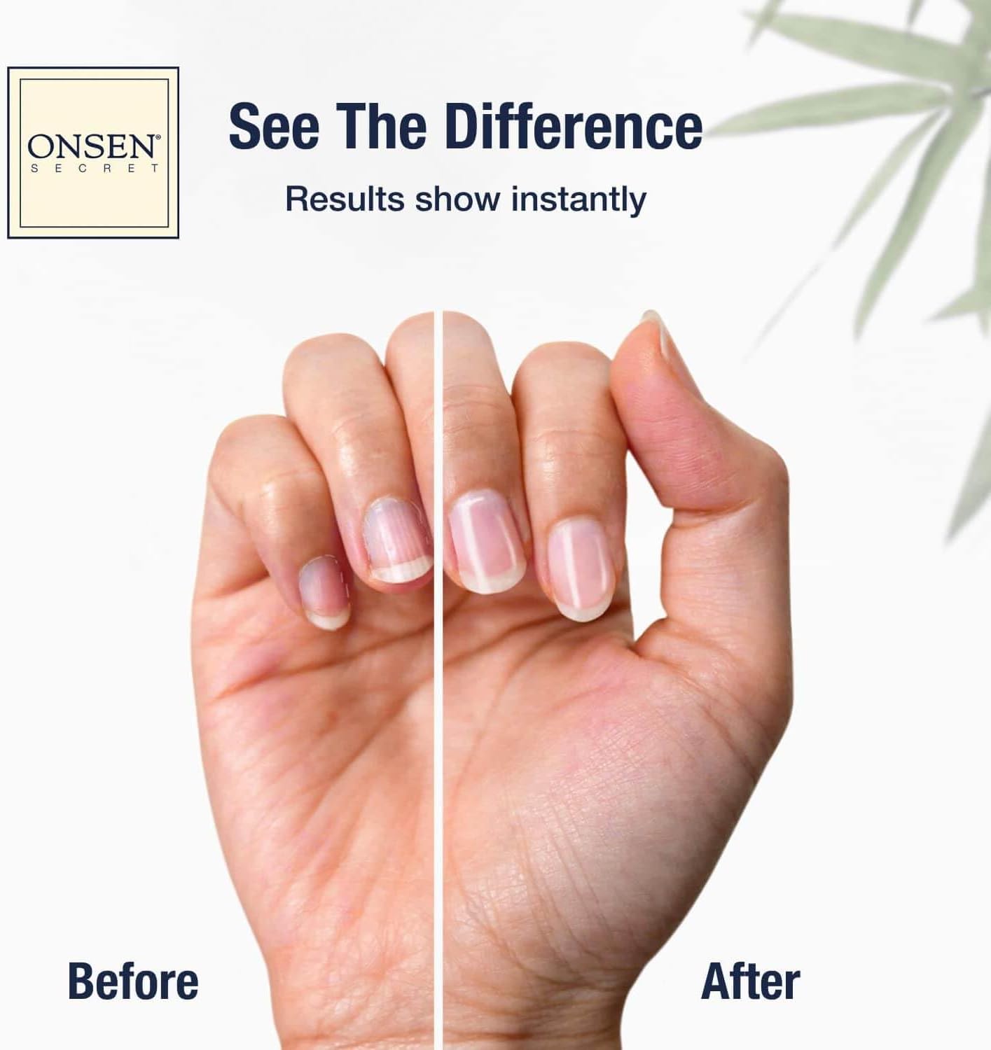 Onsen Secret Nail Care Kit - Japanese Nail Buffer and Shine Kit - Strengthening & Shining - Spa-Quality Manicure - Organic Ingredients - Long-Lasting Shine - Easy & Safe - w/Cuticle Care Serum - 1pk