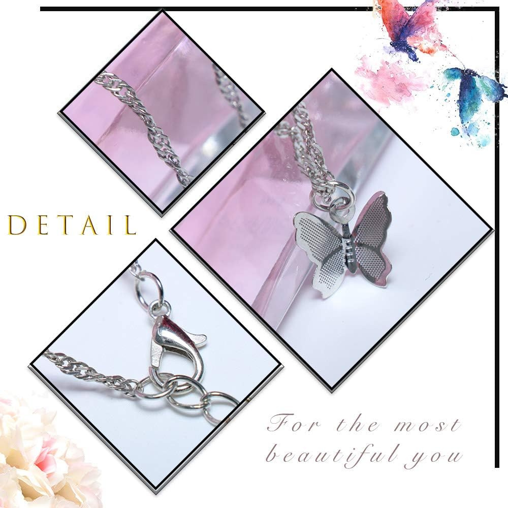 Fashion Necklace with Butterfly Pendant Clavicle Chain Boho Necklaces Simple Choker Jewelry For Woman and Girls