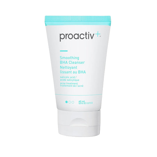 Proactiv+ Smoothing BHA Cleanser, 6 oz, Unscented Acne Treatment for All Skin Types, 1% Salicylic Acid Cleanser with Soothing Aloe