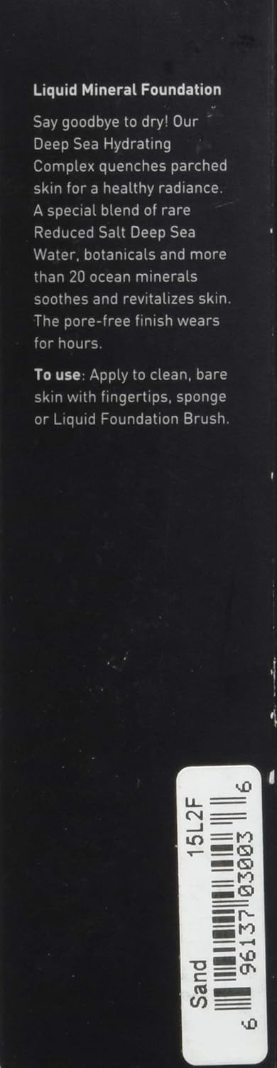 Youngblood Liquid Mineral Foundation, Sand, 17 Shades, Vegan, Cruelty-Free, Gluten-Free